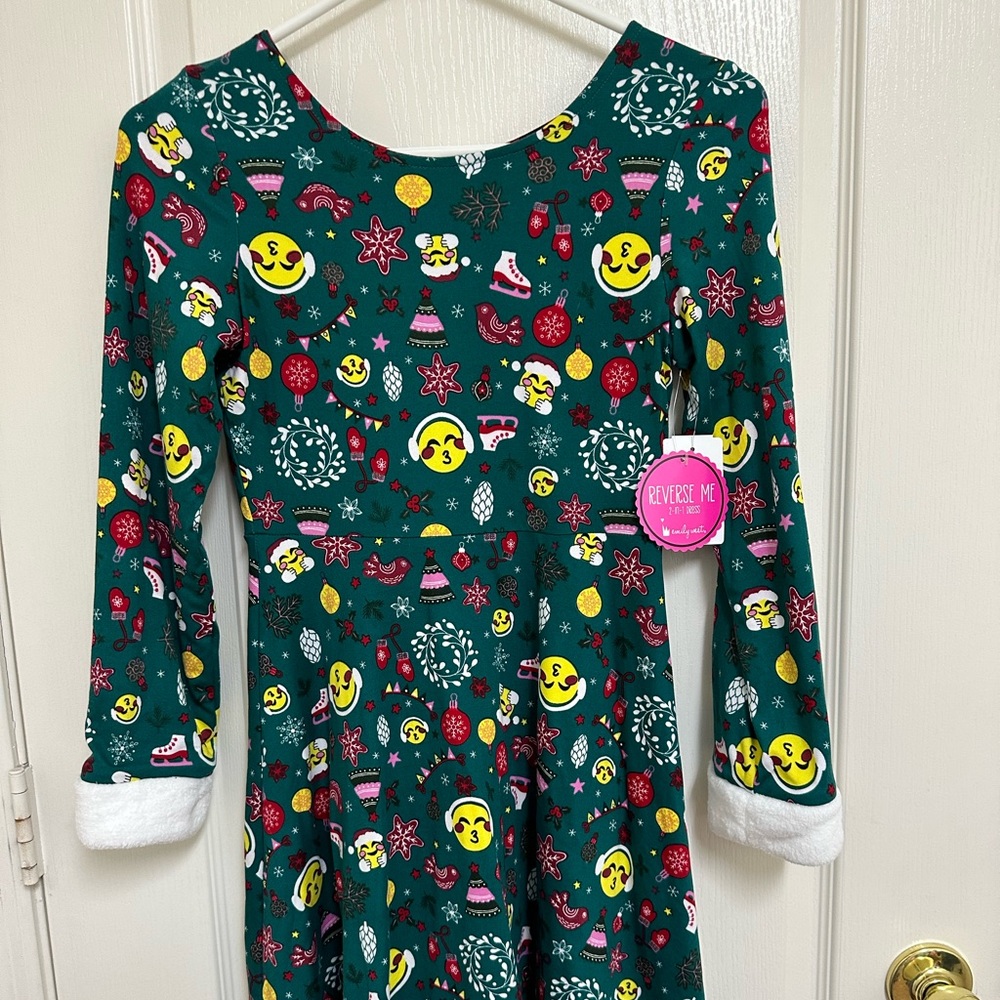 NWT Big girl size 12 reversible holiday dress
